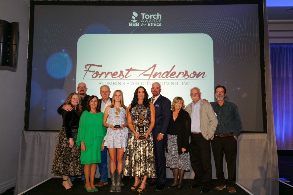 FORREST ANDERSON WINS BIG! RECOGNIZED FOR AZ BBB TORCH AWARD FOR ETHICS.